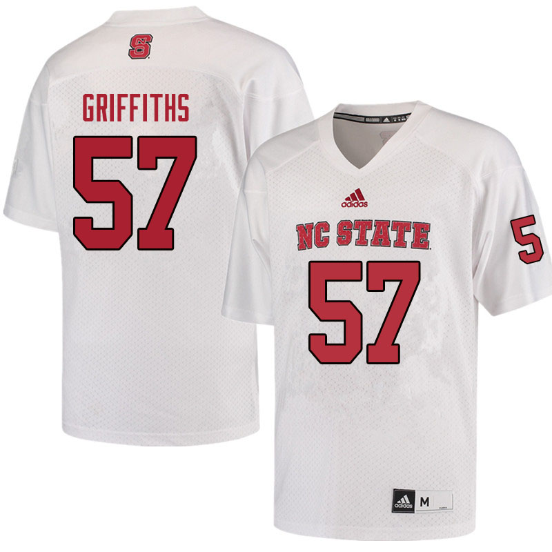 Men #57 Tyler Griffiths NC State Wolfpack College Football Jerseys Sale-Red